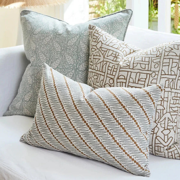 Walter G Anatolia Celadon Linen Cushion