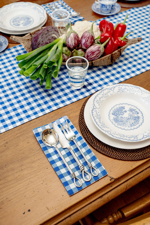 Blue Gingham Napkins